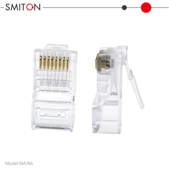 Connecteur Ethernet RJ45 Cat5 Cat5e CAT6 CAT6A Connecteur de câble réseau RJ45 Connecteur de prise modulaire RJ45 Connecteur de câble Internet